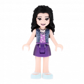 Фигурка Lego Girl Emma Dark Purple Skirt Friends frnd294 Б/У - Retromagaz