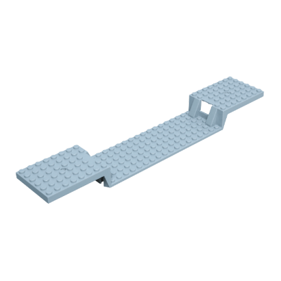 Для Поезда Lego Основа Split-Level without Bottom Tubes 6 x 34 87058 4616995 Light Bluish Grey Б/У - Retromagaz