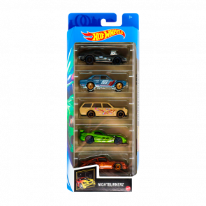 Машинка Базова Hot Wheels 5шт '68 Corvette / Ford Escort RS / Datsun 510 Wagon  / Dodge Viper / Porsche 934 Nightburnerz 1:64 GTN47 Tan