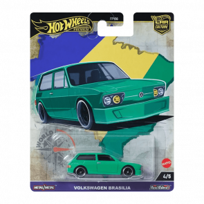 Машинка Premium Hot Wheels Volkswagen Brasilia World Tour 1:64 HRV82 Green - Retromagaz