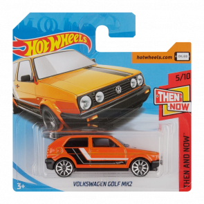 Машинка Базовая Hot Wheels Volkswagen Golf MK2 Then and Now 1:64 FJX92 Orange - Retromagaz