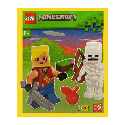 Конструктор Lego Фігурка Hero With Skeleton Paper Bag Minecraft 662409 Новий - Retromagaz