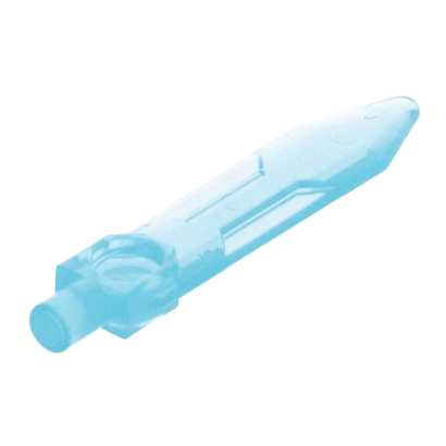 Оружие Lego Меч 4шт Blade with Bar 23860 6205367 Trans-Light Blue Б/У - Retromagaz