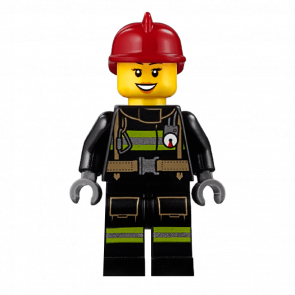 Фигурка Lego Fire 973pb1302 Reflective Stripes with Utility Belt Black Eyebrows City cty0347 Б/У - Retromagaz