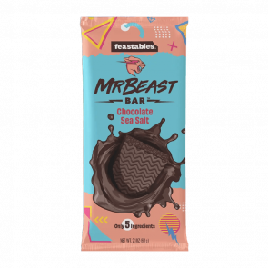 Шоколад Чорний MrBeast Feastables з Морською Сіллю 60g - Retromagaz