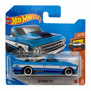 Машинка Базовая Hot Wheels '67 Chevy C10 Hot Trucks 1:64 GRY91 Blue - Retromagaz