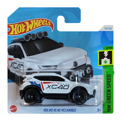 Машинка Базовая Hot Wheels Volvo XC40 Recharge Green Speed 1:64 HTC81 White - Retromagaz