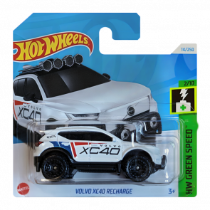 Машинка Базовая Hot Wheels Volvo XC40 Recharge Green Speed 1:64 HTC81 White - Retromagaz