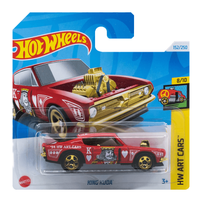 Машинка Базовая Hot Wheels King Kuda Art Cars 1:64 HTD73 Red - Retromagaz