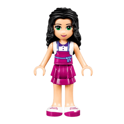 Фигурка Lego Girl Emma Magenta Layered Skirt Friends frnd183 1 Б/У - Retromagaz