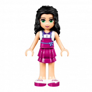 Фігурка Lego Girl Emma Magenta Layered Skirt Friends frnd183 1 Б/У