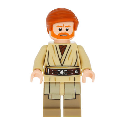 Фігурка Lego Джедай Obi-Wan Kenobi Dark Tan Printed Legs Star Wars sw0535 1 Новий - Retromagaz