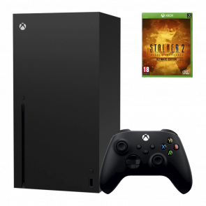 Набор Консоль Microsoft Xbox Series X 1TB Black Б/У  + Игра S.T.A.L.K.E.R. 2: Серце Чорнобиля (Heart of Chornobyl) Ultimate Edition Українська Озвучка Новый