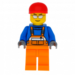 Фігурка Lego Construction 973px437 Overalls with Safety Stripe Orange City cty0294 Б/У