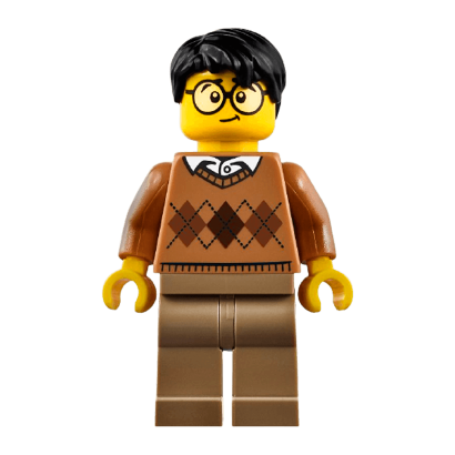 Фігурка Lego People 973pb2342 Medium Nougat Argyle Sweater City cty0902 Б/У - Retromagaz