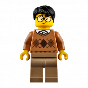 Фигурка Lego People 973pb2342 Medium Nougat Argyle Sweater City cty0902 Б/У