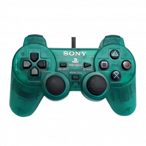 Геймпад Дротовий Sony PlayStation 2 DualShock 2 SCPH-10010 Crystal Green Б/У - Retromagaz