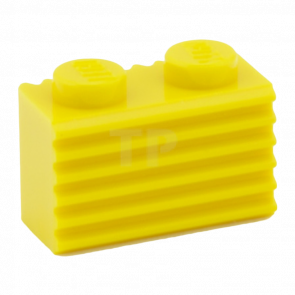 Кубик Lego Модифікована Grille Fluted Profile 1 x 2 2877 287724 Yellow 20шт Б/У - Retromagaz