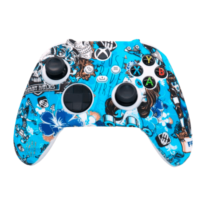 Чехол Силиконовый RMC Xbox Series Skulls Blue Новый - Retromagaz