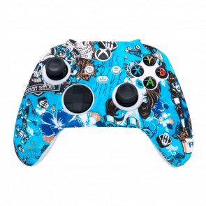 Чохол Силіконовий RMC Xbox Series Skulls Blue Новий - Retromagaz