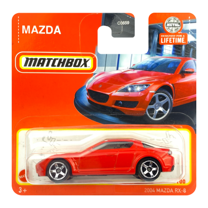 Машинка Большой Город Matchbox 2004 Mazda RX-8 Showroom 1:64 HVN69 Red - Retromagaz