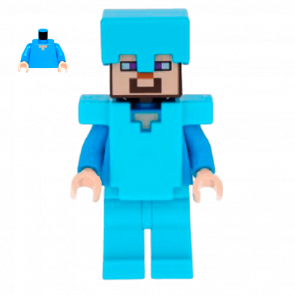 Фигурка Lego Minecraft Steve Medium Azure Helmet and Armor Games min015 1 Б/У