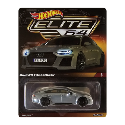 Машинка Premium Hot Wheels Audi RS 7 Sportback Elite 64 1:64 HGW11 Grey - Retromagaz