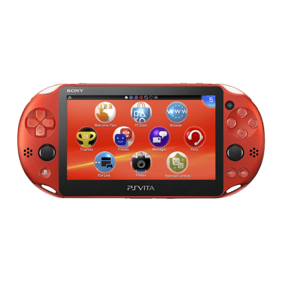 Консоль Sony PlayStation Vita Slim Модифікована 64GB Metallic Red + 5 Вбудованих Ігор Б/У - Retromagaz