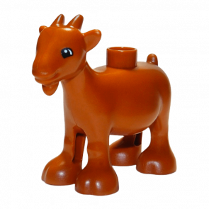 Фигурка Lego Animals Goat Duplo 11369c01pb03 Dark Orange Б/У - Retromagaz