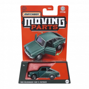 Тематическая Машинка Matchbox 1965 Volkswagen 1600 TL Fastback Moving Parts 1:64 FWD28/HVN19 Green - Retromagaz