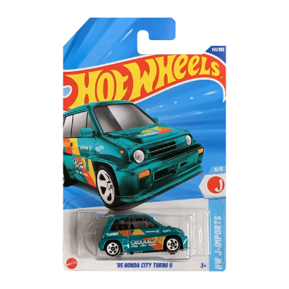 Машинка Базовая Hot Wheels '85 Honda City Turbo II Treasure Hunts J-Imports 1:64 JBC25 Green - Retromagaz