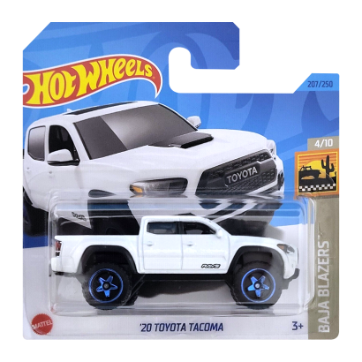 Машинка Базовая Hot Wheels '20 Toyota Tacoma Baja Blazers 1:64 HKG75 White - Retromagaz