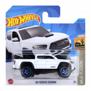 Машинка Базовая Hot Wheels '20 Toyota Tacoma Baja Blazers 1:64 HKG75 White - Retromagaz