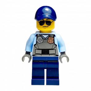 Фігурка Lego Police Officer Gray Vest with Radio and Gold Badge City cty0619 Б/У