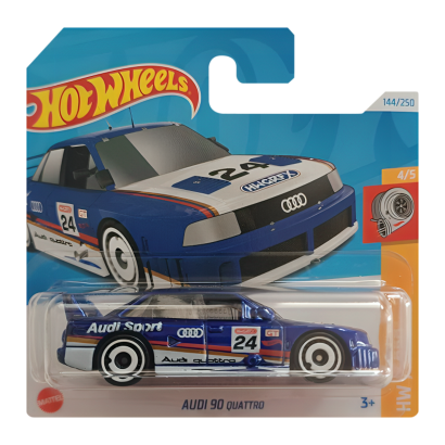 Машинка Базова Hot Wheels Audi '90 Quattro Turbo 1:64 HTC64 Blue - Retromagaz