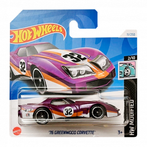 Машинка Базовая Hot Wheels '76 Greenwood Corvette Modified 1:64 HTB67 Purple - Retromagaz