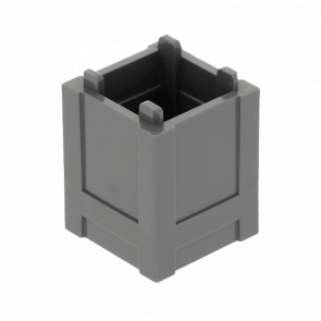 Емкость Lego Box Top Opening 2 x 2 x 2 61780 4520307 Dark Bluish Grey 4шт Б/У - Retromagaz