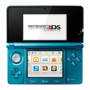 Консоль Nintendo 3DS Модифікована 32GB Aqua Blue + 10 Вбудованих Ігор Б/У - Retromagaz