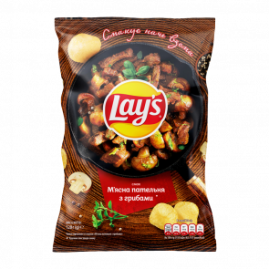 Чипсы Lay's Мясная Пательня с Грибами 120g - Retromagaz