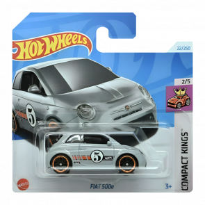 Машинка Базовая Hot Wheels Fiat 500e Compact Kings 1:64 HTC18 Grey - Retromagaz