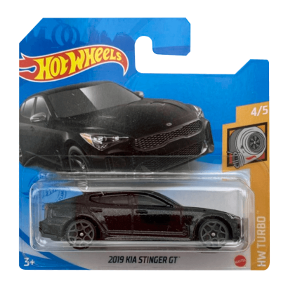 Машинка Базовая Hot Wheels 2019 KIA Stinger GT Turbo 1:64 GTC00 Black - Retromagaz