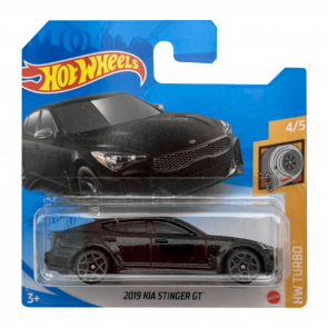 Машинка Базова Hot Wheels 2019 KIA Stinger GT Turbo 1:64 GTC00 Black - Retromagaz