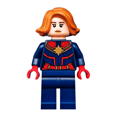 Фигурка Lego Marvel Captain Marvel Carol Danvers Medium Nougat Hair Super Heroes sh0555 Б/У - Retromagaz