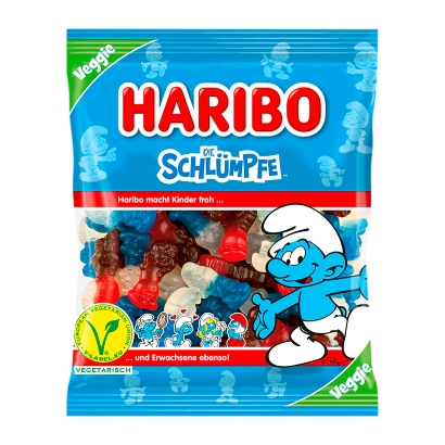 Цукерки Жувальні Haribo Smurfs 175g - Retromagaz