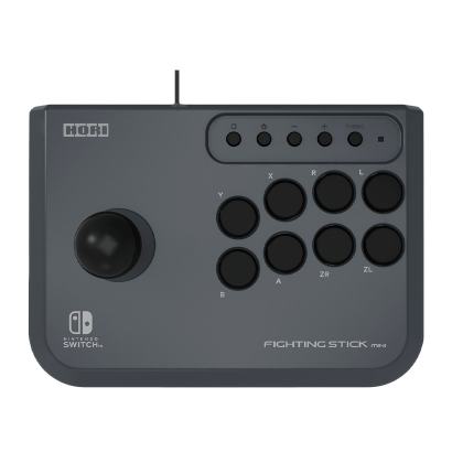 Геймпад Дротовий Nintendo Switch Arcade Fighting Stick Mini Dark Grey Новий - Retromagaz