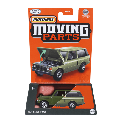 Тематическая Машинка Matchbox 1975 Range Rover Moving Parts 1:64 FWD28/HVN07 Green - Retromagaz