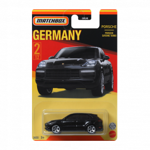 Тематическая Машинка Matchbox Porsche Cayenne Turbo Germany 1:64 GWL49/HFH45 Black - Retromagaz