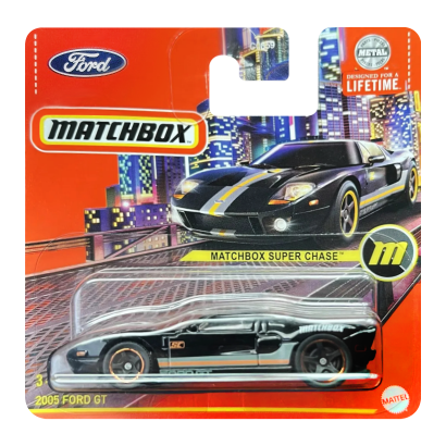 Машинка Большой Город Matchbox 2005 Ford GT Super Chase Metro 1:64 HXN59 Black - Retromagaz