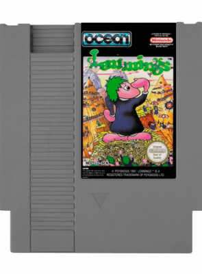 Игра Nintendo NES Lemmings Europe Английская Версия Только Картридж Б/У - Retromagaz