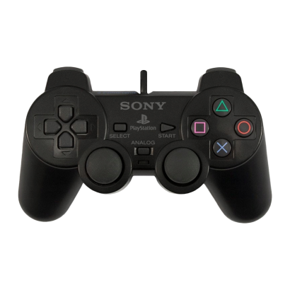 Геймпад Проводной Sony PlayStation 2 DualShock 2 SCPH-10010 Black Б/У - Retromagaz